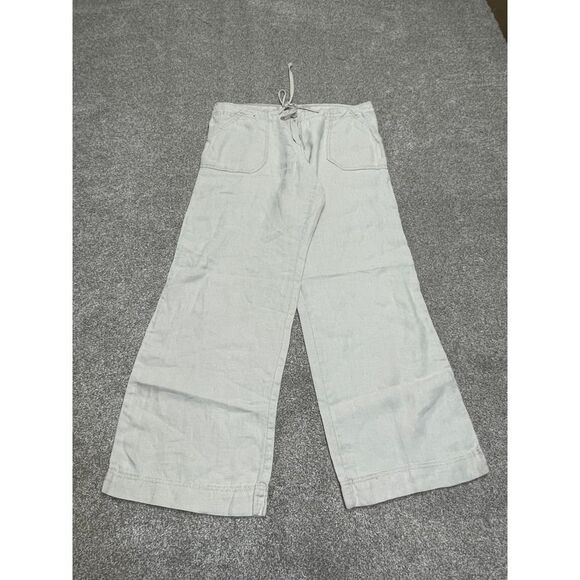 Atmosphere wide leg pants womens sz 12 drawstring linen beach wear lightweight - Picture 3 of 12